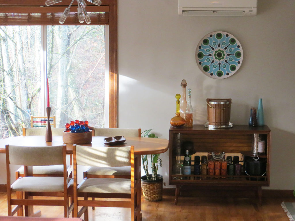 Dining table and bar