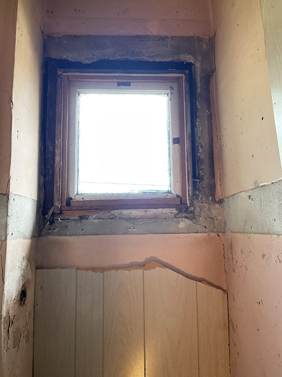 closet mid-demolition