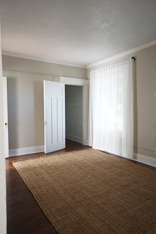 bedroom with rug