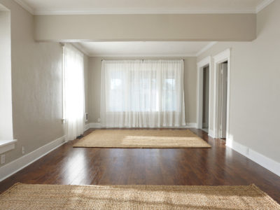 front room with rugs